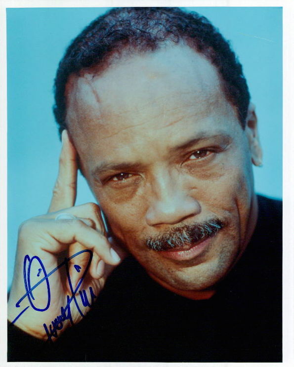 Quincy Jones vintage in-person signed 8x10 Photo Poster painting COA
