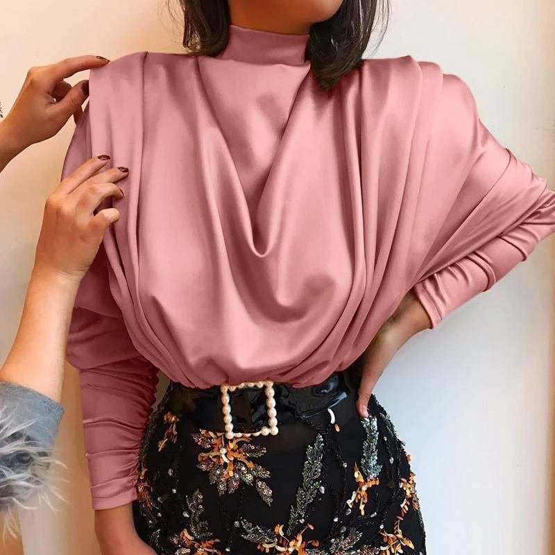 Celmia Elegant Tops 2022 Autumn Long Sleeve Ruffled High Collar Stylish Womens Blouses Casual Solid Party Shirts Female Blusas