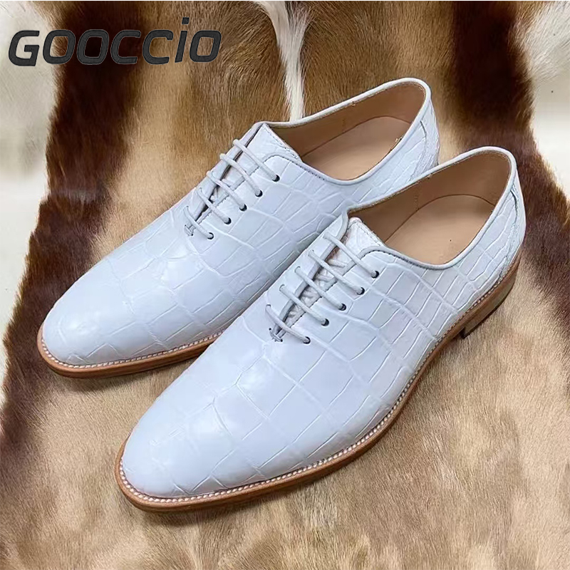 MY200 Crocodile Leather Dress Shoes/Oxford Shoes For Men GOOCCIO   