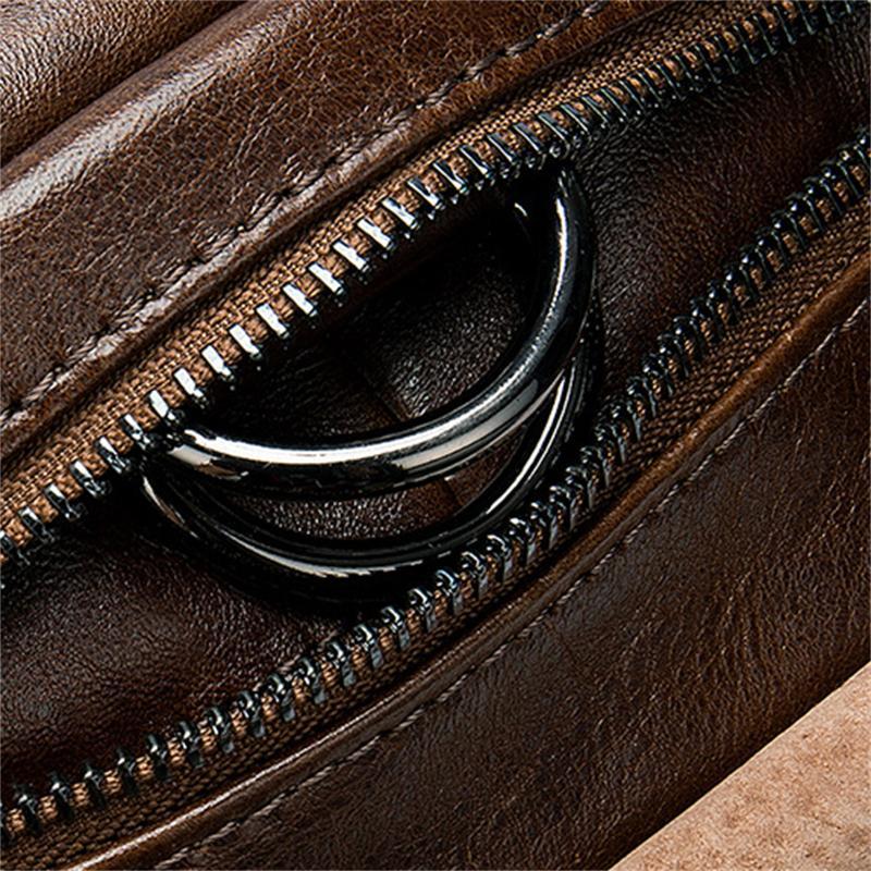 Men's Leather Backpack Retro Multifunctional Handbag