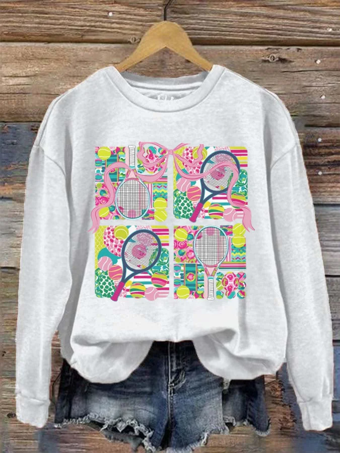 Coquette Tennis Coach Sweatshirt socialshop