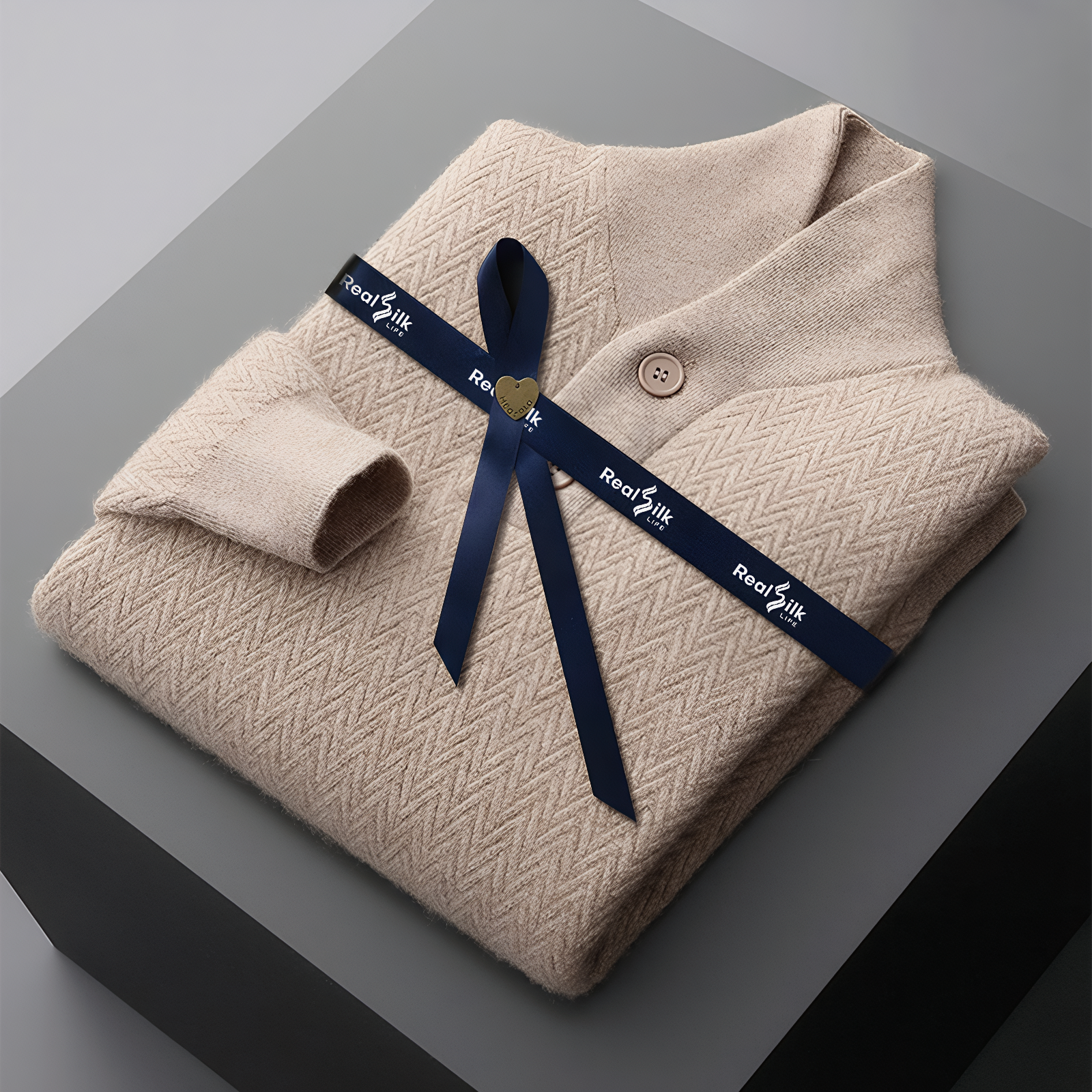 Collared Pullover Men's Cashmere Sweater REAL SILK LIFE