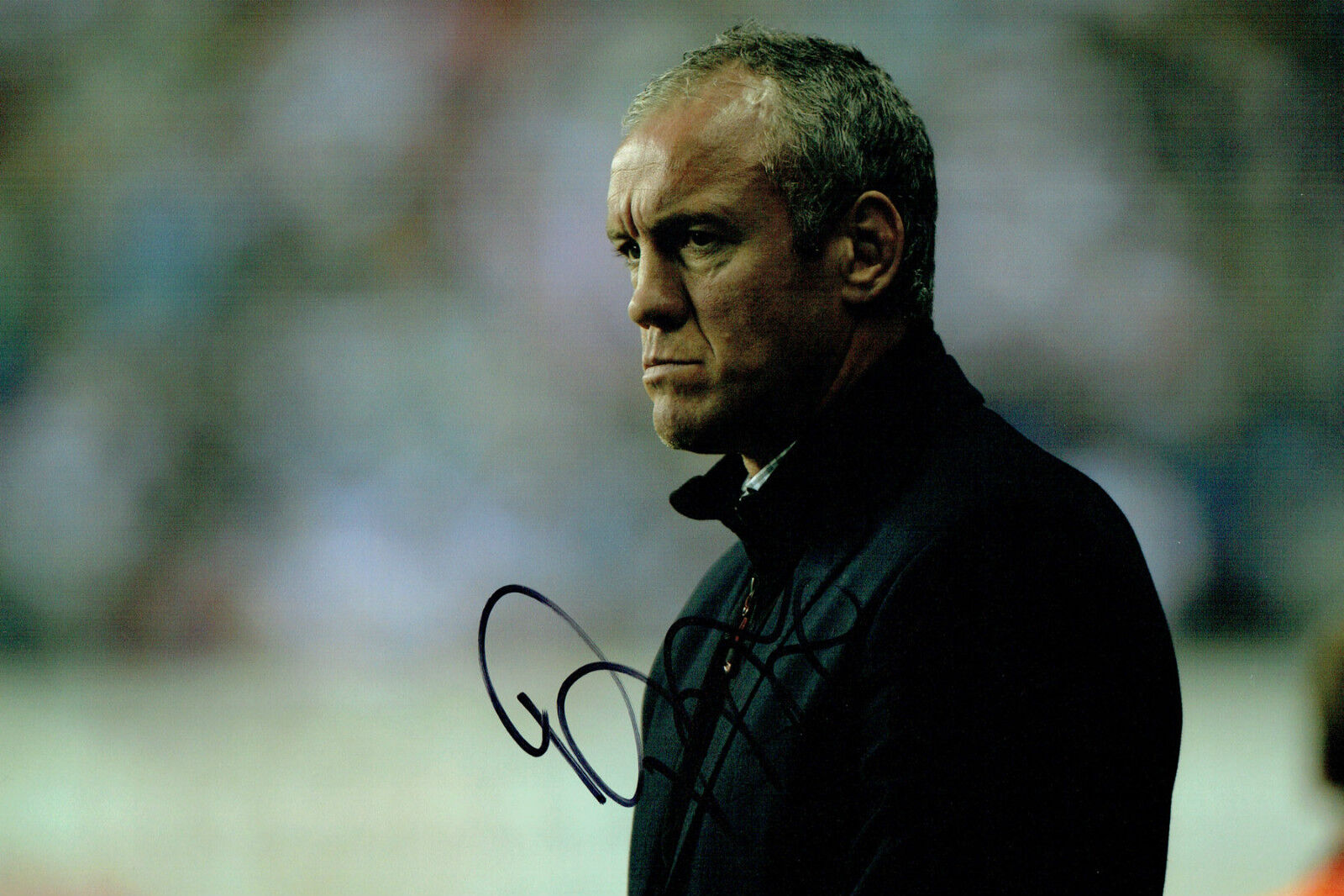 Brian McDERMOTT Leeds Rhinos Rugby Coach Signed Autograph 12x8 Photo Poster painting AFTAL COA