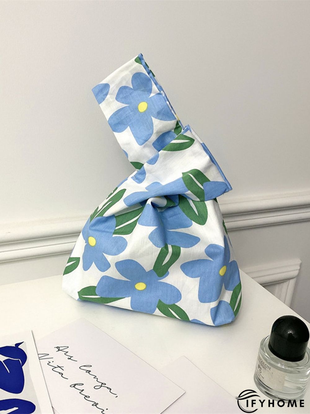 Spring Summer Artistic Colorful Floral Graphics Cotton Clutch | IFYHOME