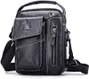 BAIGIO Umhängetasche Herren Leder Schultertasche Vintage Crossbody Bag Messenger Herrentasche zum Umhängen Ledertasche Männer Tasche mit Abnehmbarem Gurt für Business Arbeit Reise