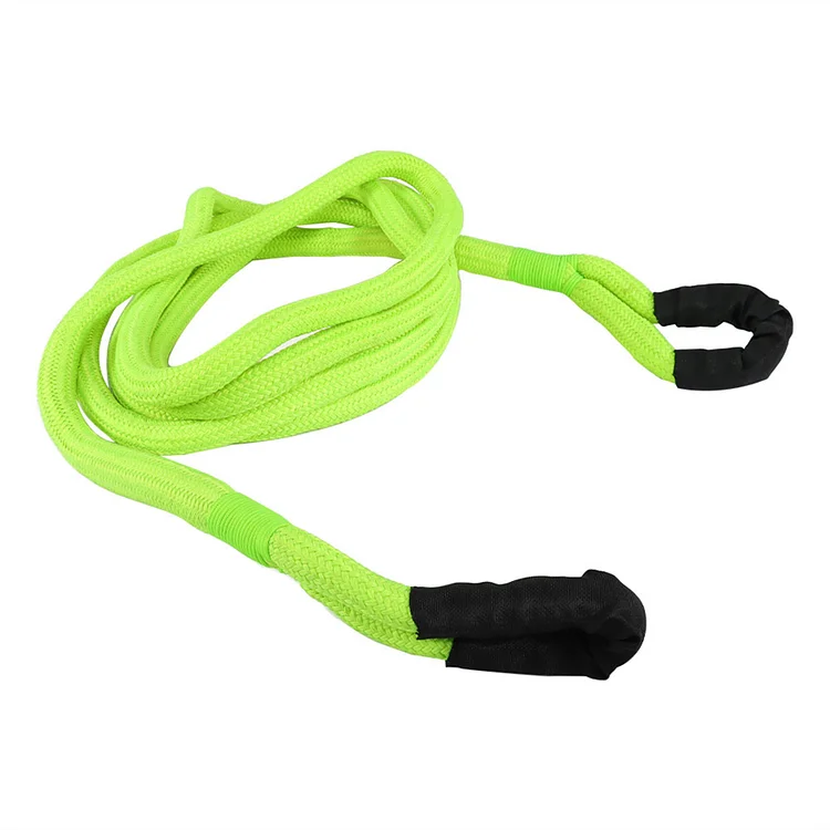 SEBLAFF 7/8 Inch x 20 Foot 28,818 LBS Kinetic Energy Recovery Tow Rope Nylon Rope Green Replacement for ATV UTV Trailers SUV Pickup Truck