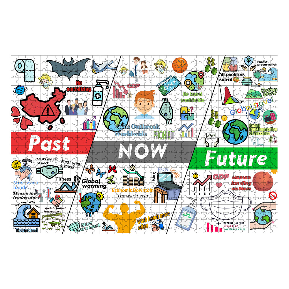 

Past Present Future - 1000 Pieces Jigsaw Puzzle, 501 Original