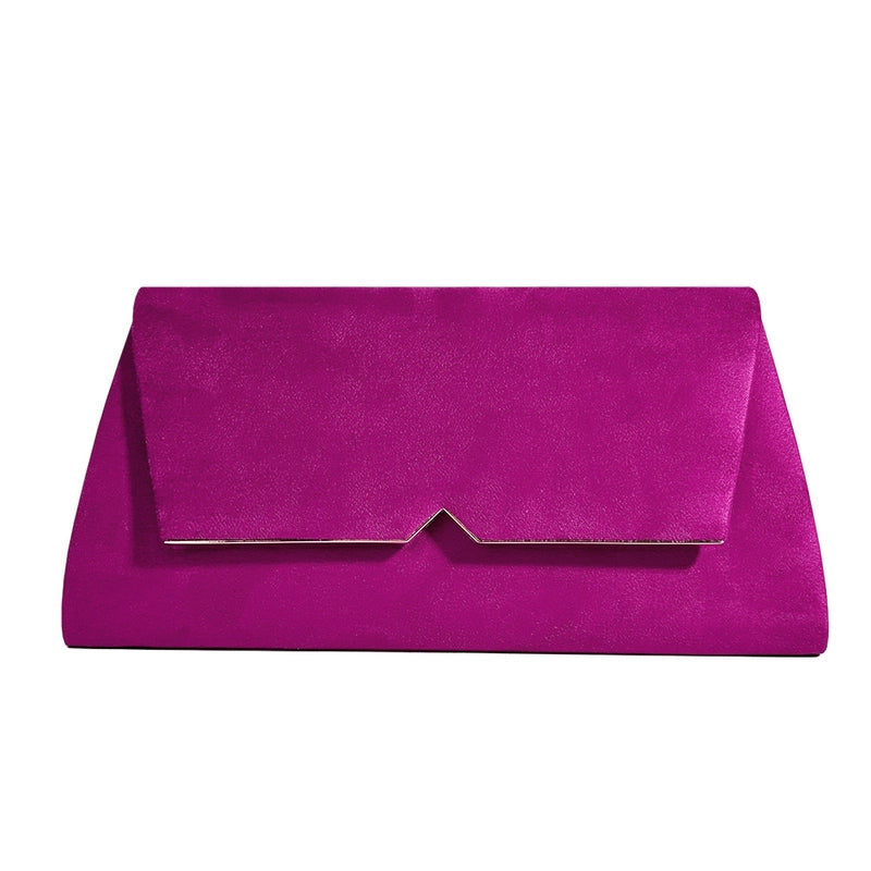 In Stock Evening Bag Simple Fashion Clutch Wedding Banquet Bag High-grade Flannel Dress Square Bag