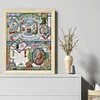 Four Seasons Winter-14CT Stamped Cross Stitch 40*51cm/15.75*20.08in
