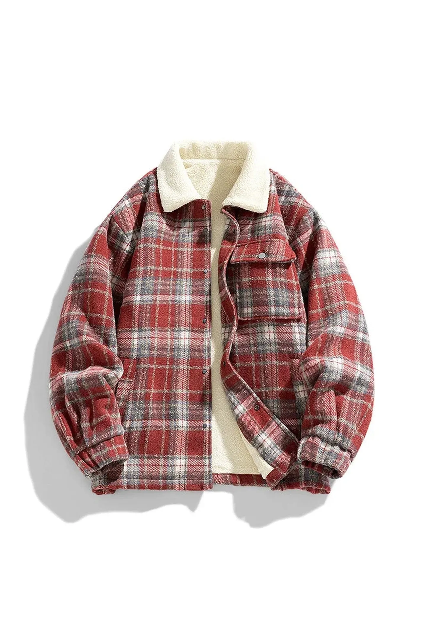 Men's Hikari Flannel Jacket &ndash; Fleece-Lined Check Layer