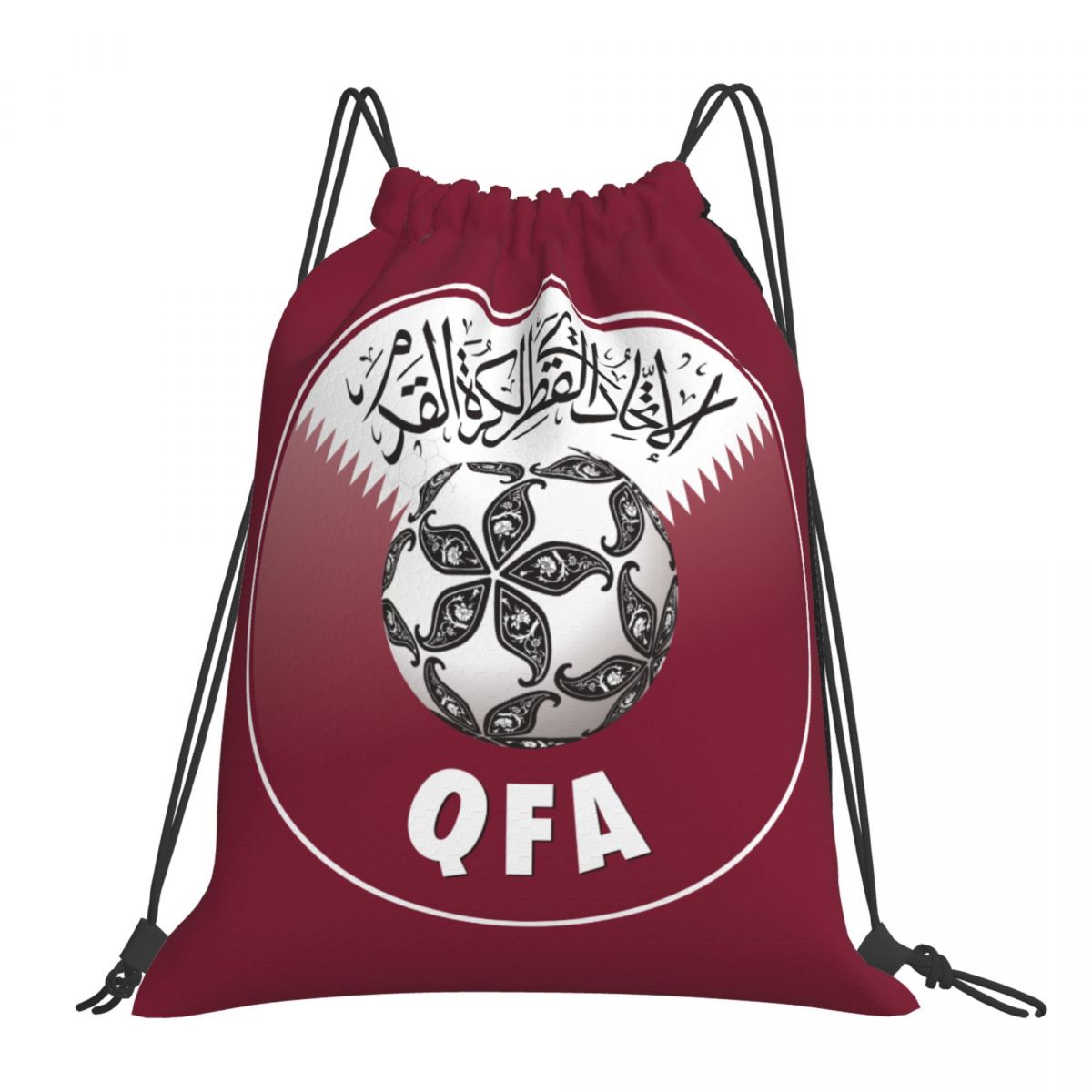 Qatar National Football Team Drawstring Bags for School Gym