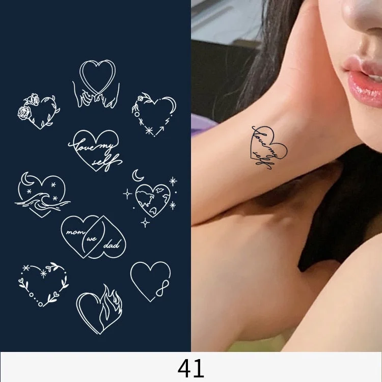 Flower Butterfly Animal Art Festival Comic Text Waterproof Full Body Arm Natural Temporary Tattoo For Men and Women