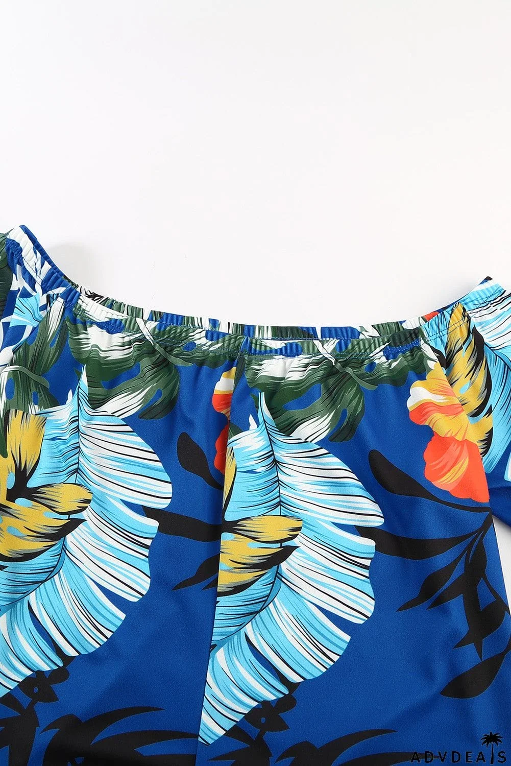 Green Boat Neck Floral Print Plus Size Maxi Dress