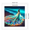(Multi-Style) Beach Dress Girl-11CT Stamped Cross Stitch 45*45cm