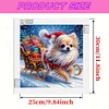 Christmas Dog - Diamond Painting - Partial Special Shaped Drill(Canvas|30*30cm)