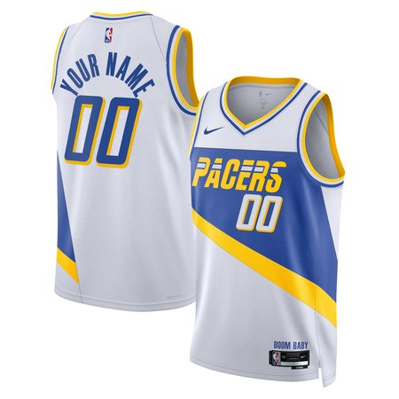 Men's Indiana Pacers  White 2025/26 City Edition Swingman Custom Jersey