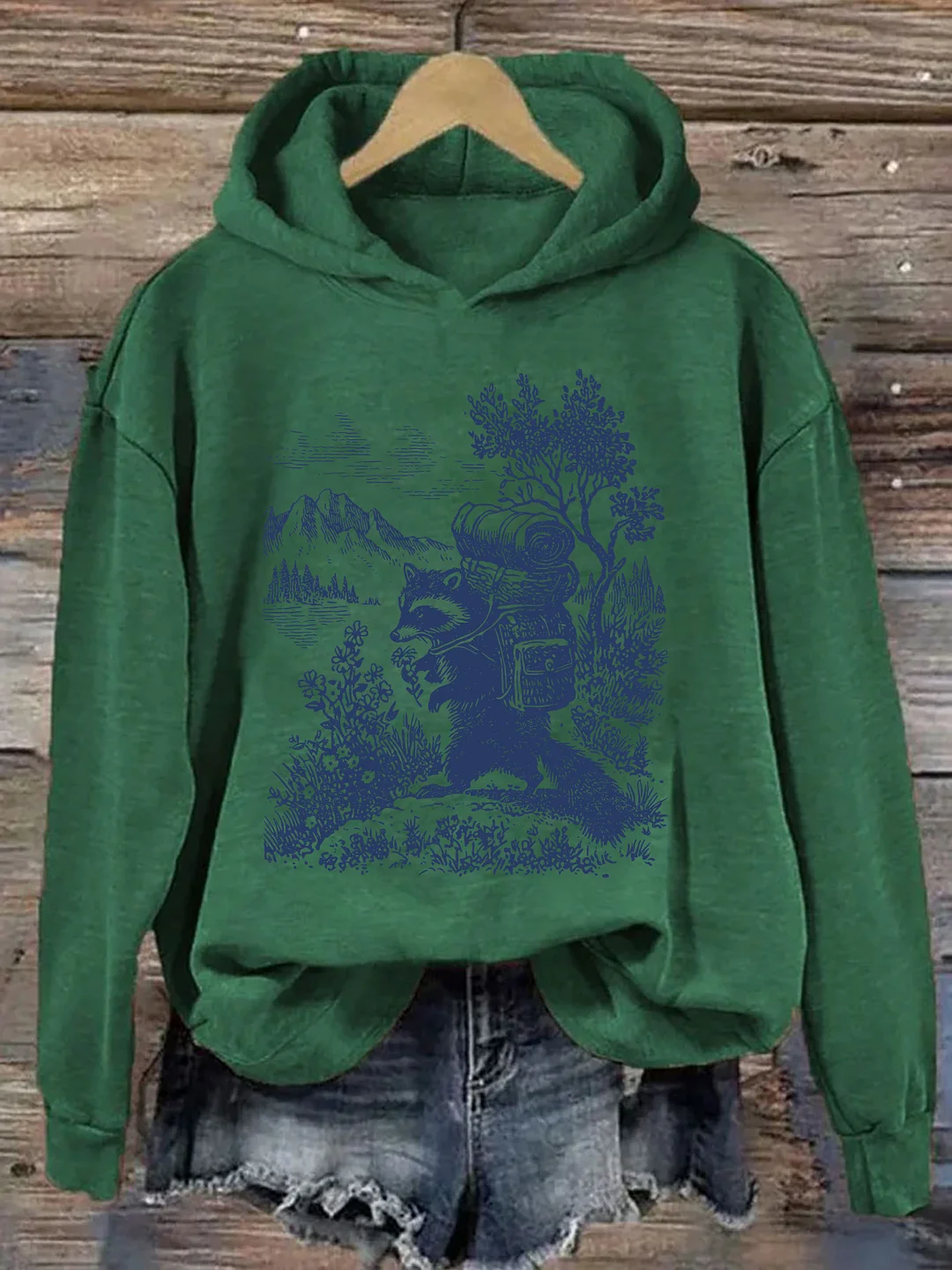 Raccoon Hiking Hoodie