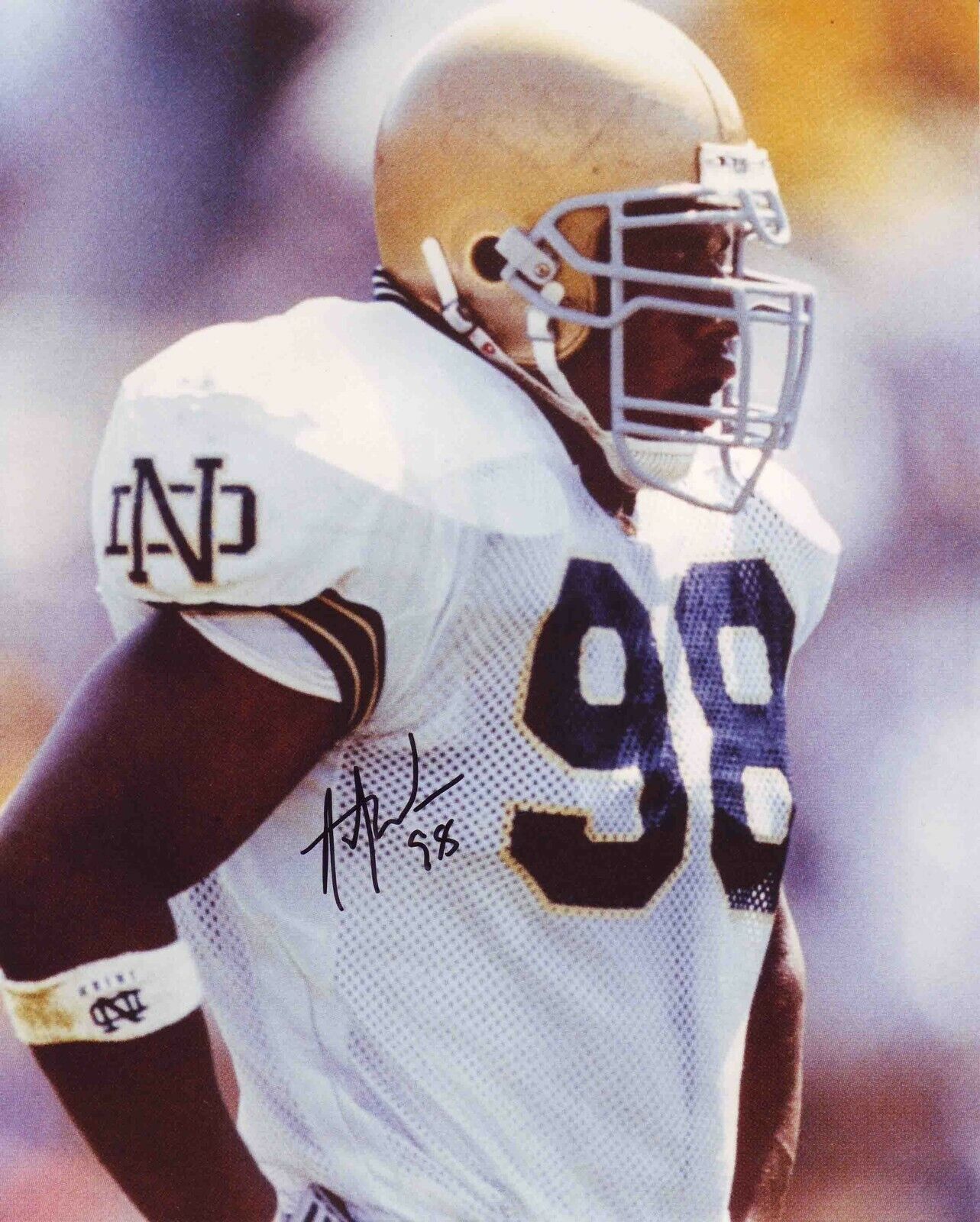 Anthony Weaver #1 8x10 Signed Photo Poster painting w/ COA Notre Dame Fighting Irish