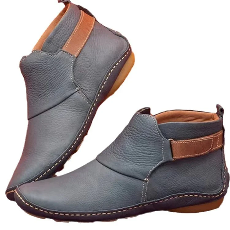 Yyvonne Large-Size Women's Boots 2025 Autumn And Winter Short-Clinity Velo Sticker Women's Boots Low And Martin Boots