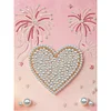 DIY Pearl Painting Love for Home Wall Decor with Frame(40*30cm)