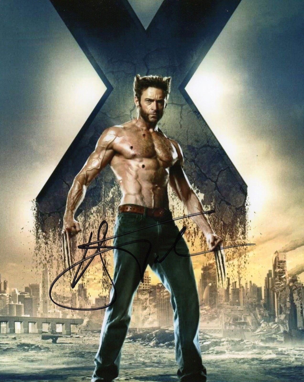 HUGH JACKMAN - WOLVERINE AUTOGRAPHED SIGNED A4 PP POSTER Photo Poster painting PRINT 8