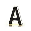 LED Illuminated Modern Address Sign Waterproof Personalized Solar Powered Address Number Dusk To Dawn Adhesive Or Screw Mount for Outside House Light Up Courtyard Hotel Bar