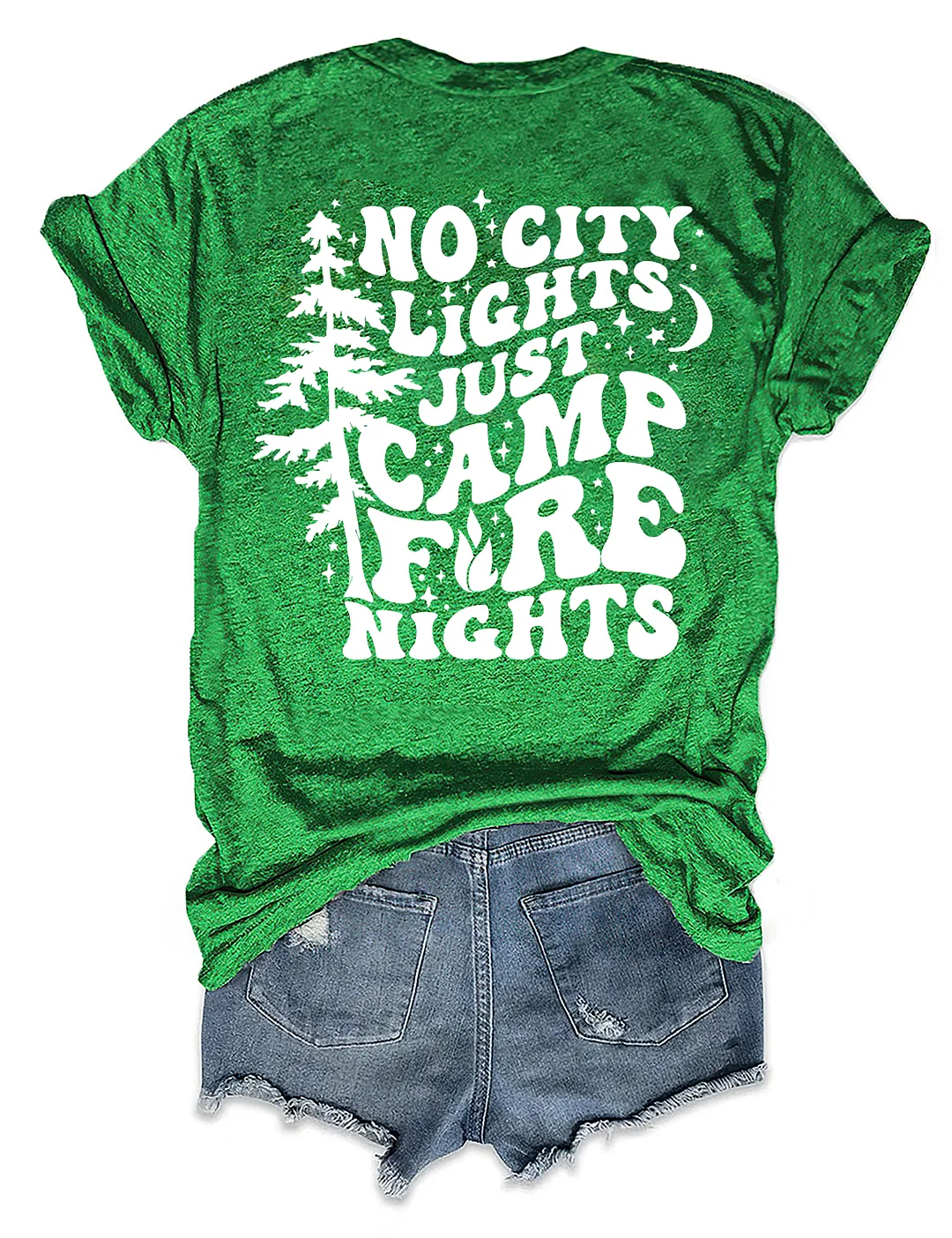 No City Lights Just Camp Fire Nights T-shirt