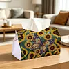 Sunflower Butterfly DIY PULeather Diamond Painting Tissue Box for Adults Beginners Gem Art Painting Napkin Holder for Living Room Bedroom Bathroom Table Decor