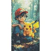 Anime poche bébé pikachu - perceuse ronde peinture diamant - 30*50cm