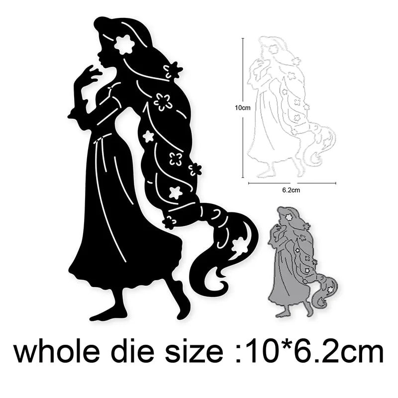 2021 New Craft Dies Africa Woman Metal Cutting Dies Cut Die Mold Decoration Scrapbook Dies Knife Mould Blade Punch Stencils Dies