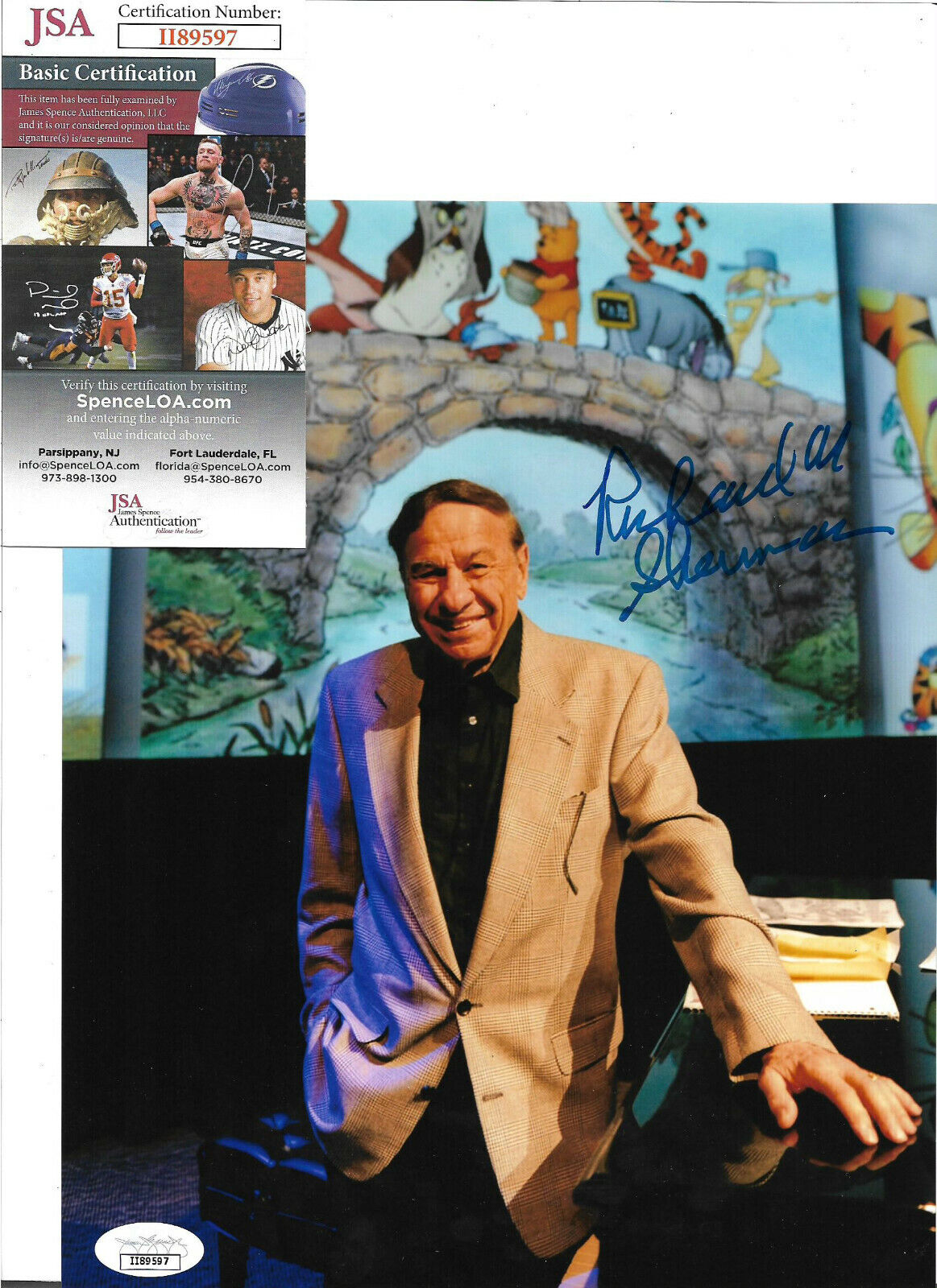 Richard M. Sherman Authentic Signed 8x10 Photo Poster painting Autograph, Disney Music, JSA COA