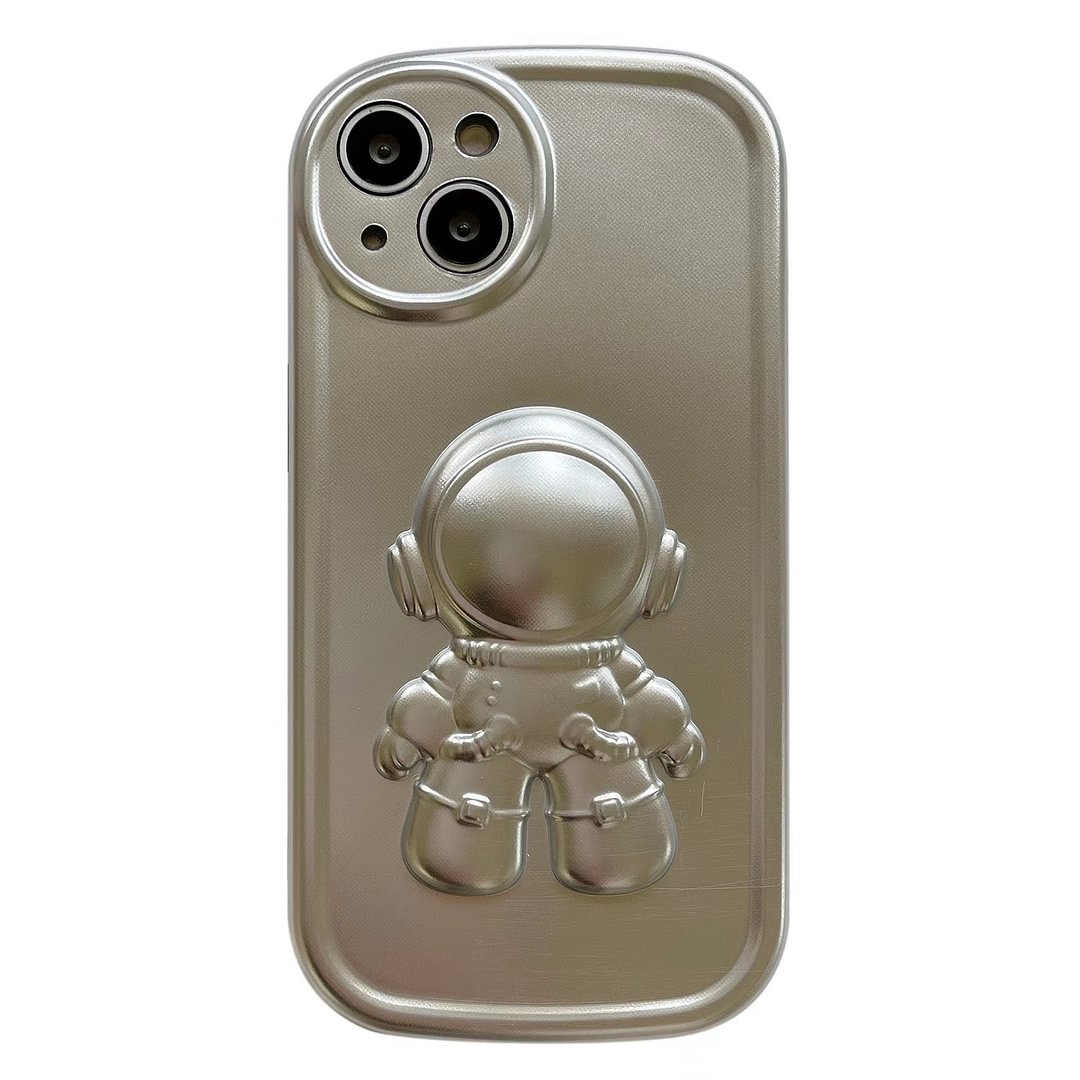 3D Electroplated Astronaut Phone Case