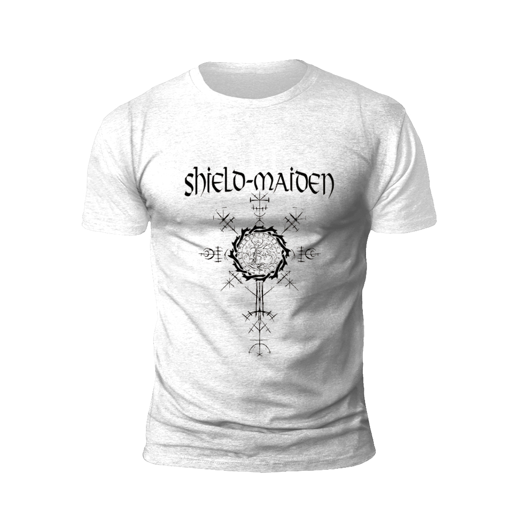 Shield Maiden T-Shirt: The Warrior's Embrace