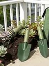 4pcs Hand Rake Garden Tool with Non Slip Handle Multifunctional Garden Cleaning Shovel Ideal for Digging Weeding Planting