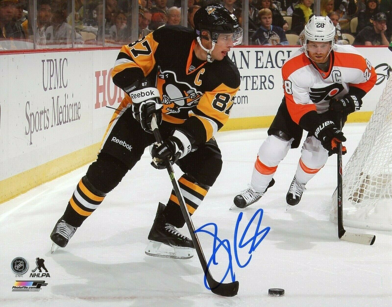 Sidney Crosby Autographed Signed 8x10 Photo Poster painting ( Penguins HOF ) REPRINT ,