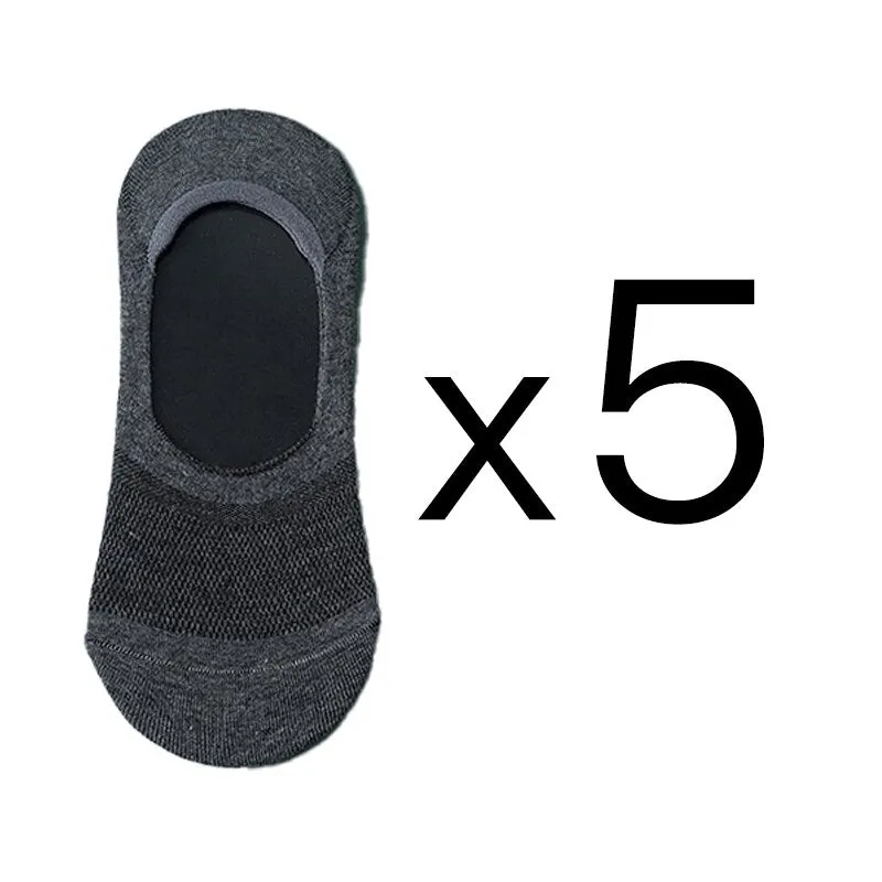 5 Pairs/lot Solid Mesh Women's Short Socks Pack No Show Invisible Socks Cotton Summer Breathable Thin Boat Sock Japanese Fashion
