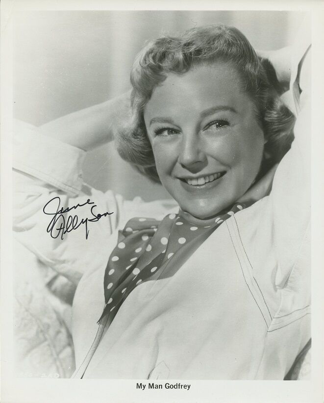 JUNE ALLYSON Signed Photo Poster painting - My Man Godfrey