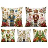 Christmas Nutcracker DIY 11CT Stamped Cross Stitch Pillow Cover Kit 45x45cm tapestrymarket