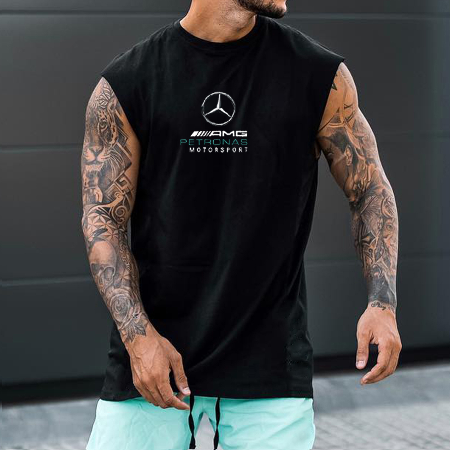 Men's Casual Racing Vest / TECHWEAR CLUB / Techwear