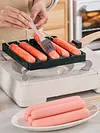 5 Grids Sausage Pan Hot Dog Maker Hot Dog Mold Pan for Outdoor Kitchen Breakfast