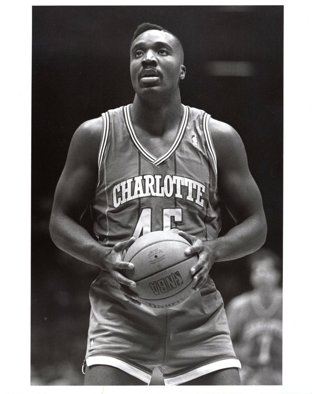 ARMON GILLIAM Charlotte Hornets Basketball NBA 8x10 Promo News Press Photo Poster painting 1991