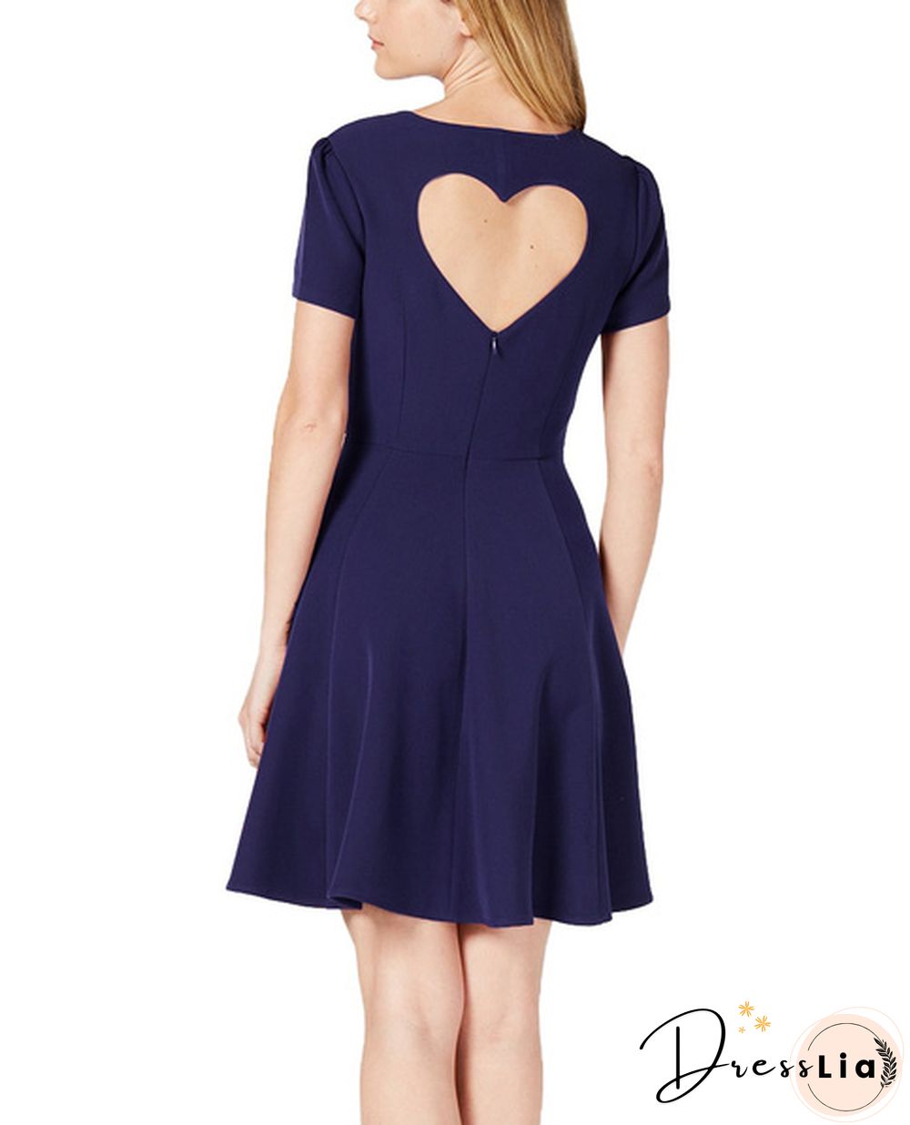 Maison Jules | Heart Cut out Dress | Blue