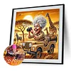 Grandma - Diamond Painting - Partial Special Shaped Drill(Canvas|30*30cm)