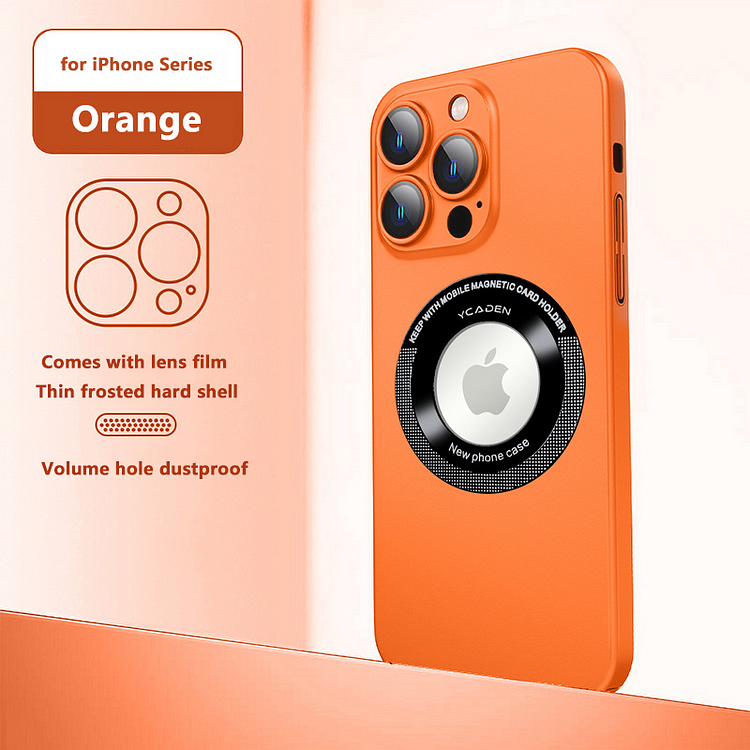 MagSafe magnet with high-definition lens protector! Bottom integrated speaker dustproof mesh phone case!