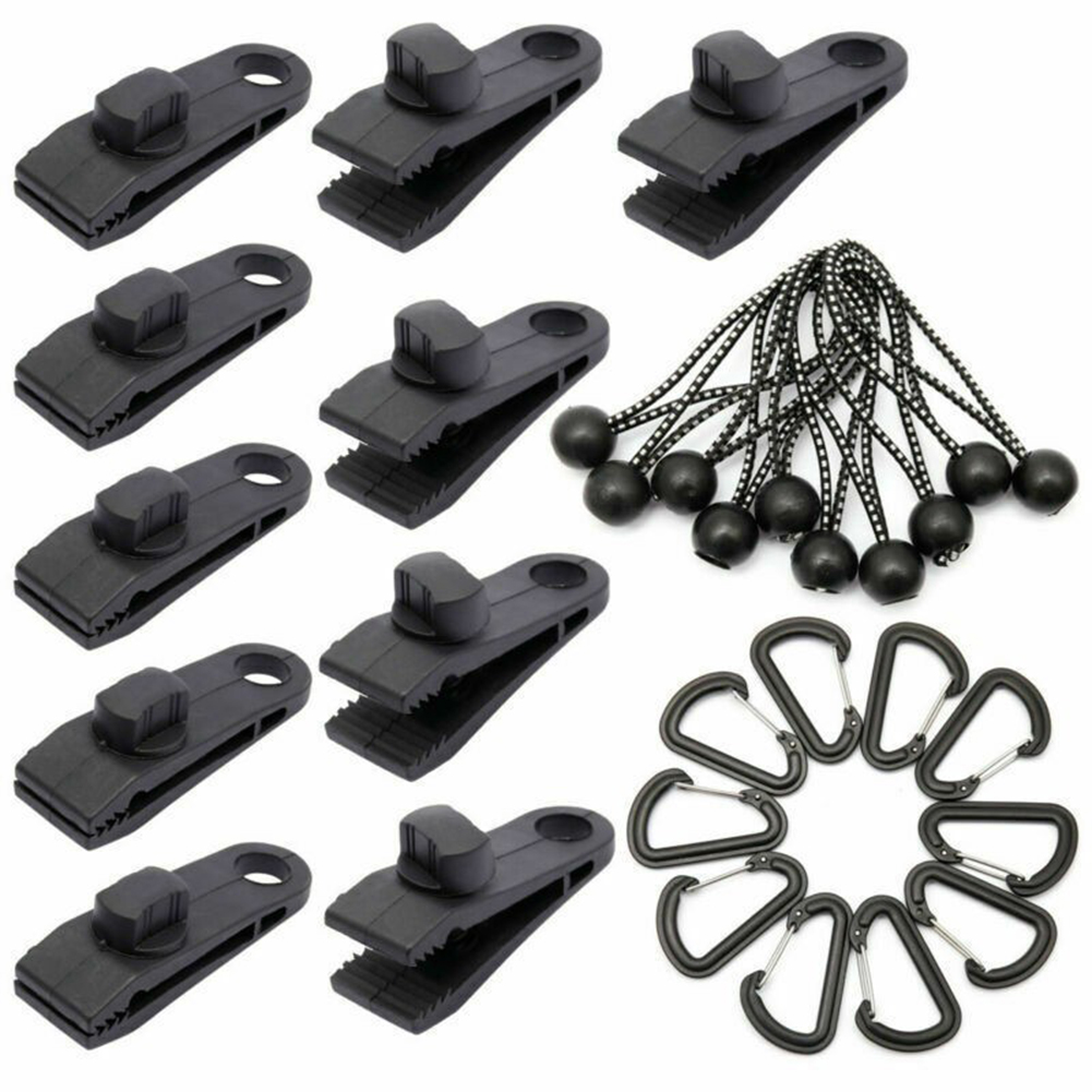 

10pcs/Set Outdoor Canopy Wind Rope Clamps Windproof Awning Tent Barb Clip, 501 Original
