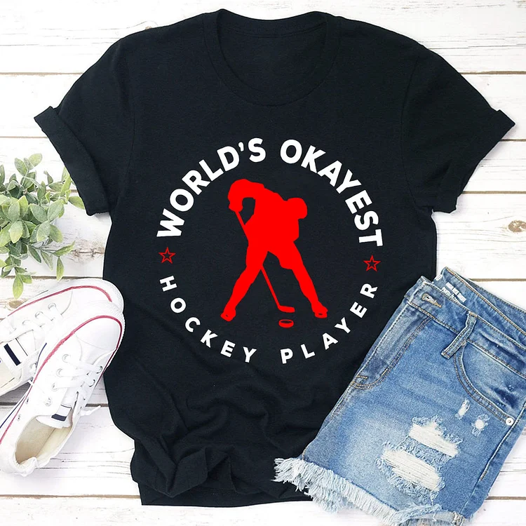 Hockey player T-shirt Tee-03981-Annaletters