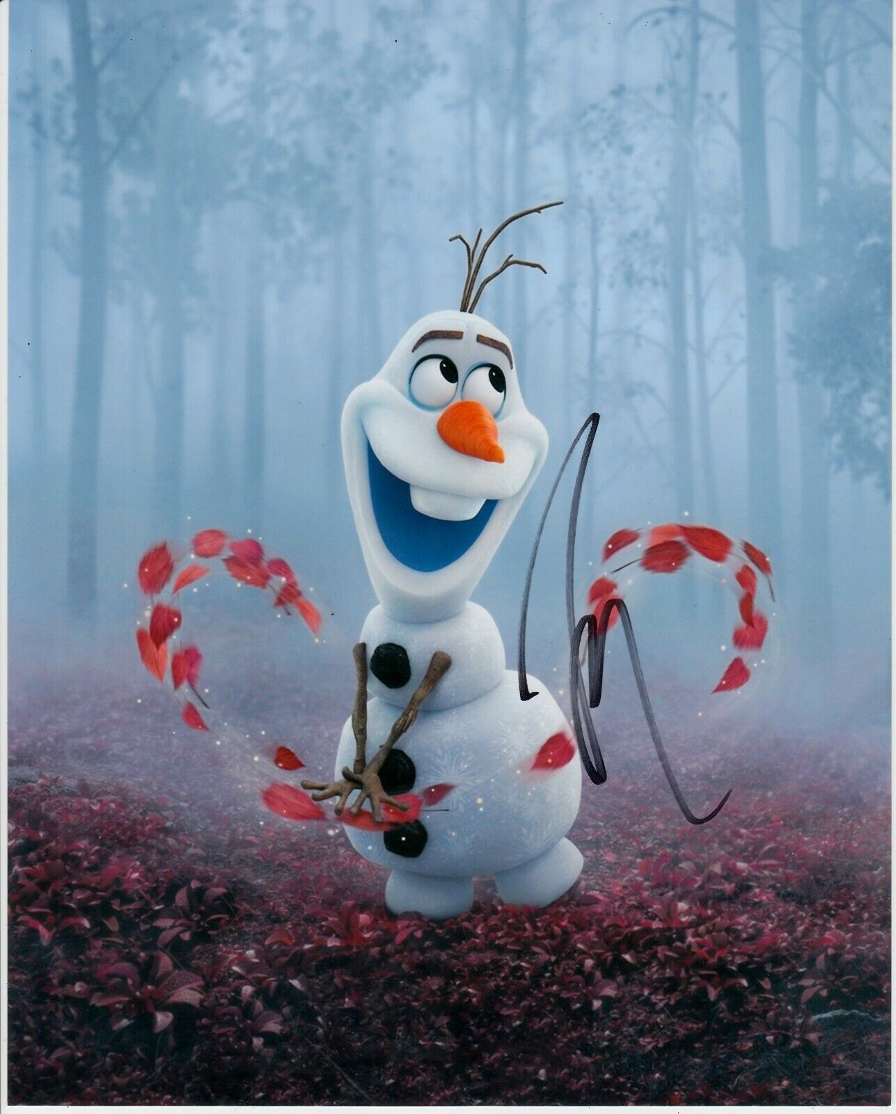 JOSH GAD SIGNED FROZEN Photo Poster painting UACC REG 242 FILM AUTOGRAPHS (3)