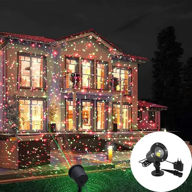 Christmas Projector Lights Outdoor Party Laser Light Projection IP55 Waterproof  Decorative Lights LED Stage Light for Outdoor  Garden Lawn Xmas Holiday Party