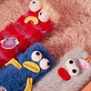 Coral Velvet Cartoon Monster Funny Socks for Women Girls, 3D Novelty Face Socks Floor Socks, Thick Socks Winter Warm