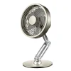 360&deg; Rotatable Folding Desktop Metal Fan Rechargeable